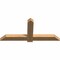 Ekena Millwork Eugene Smooth Timber Gable Bracket, Western Red Cedar, 60"W x 27"H x 3 1/2"D x 5 1/2"F, 11/12 Pitch GBW060X27X0406EUG00SWR - alternate 2